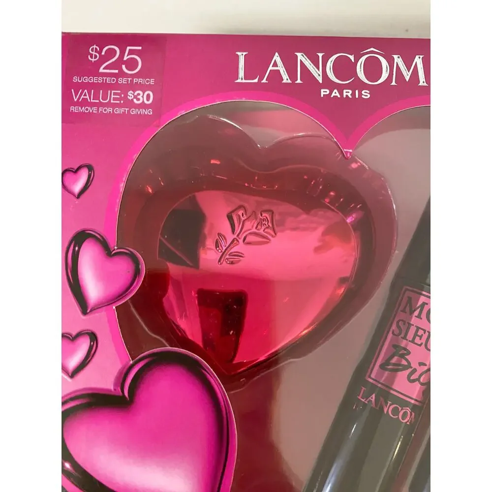 Lancome Monsieur Big Mascara Set Full Mini Mascara Heart Mirror Limited Edition